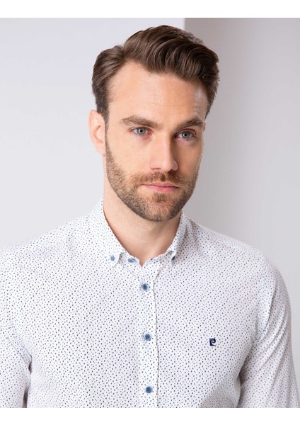 Erkek Lacivert Slim Fit Gömlek 50211185-VR033 fiyatları