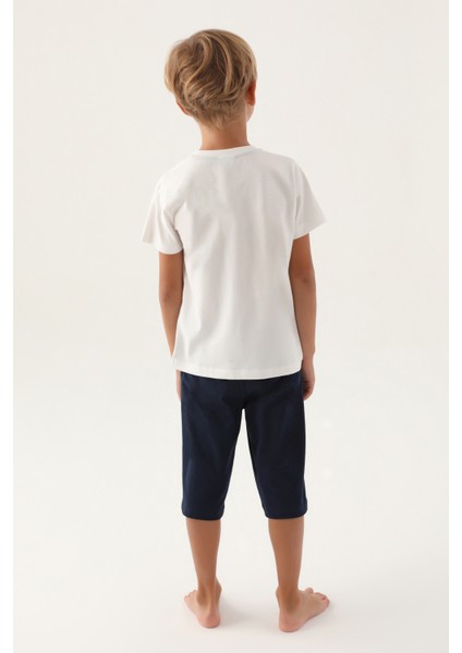 Erkek Çocuk Krem Pijama Takım 50291570-VR071 fırsatları
