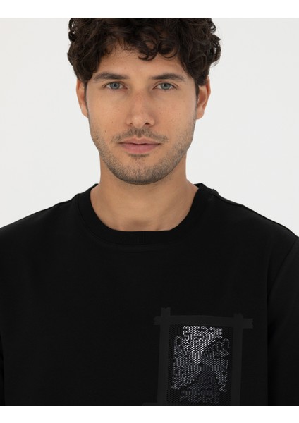 Erkek Siyah Sweatshirt 50273400-VR046