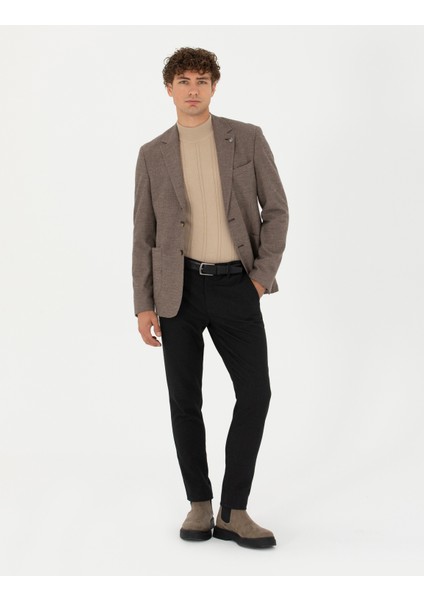 Erkek Kahverengi Slim Fit Ceket 50276546-VR029 fırsatları