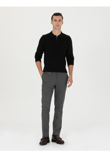 Erkek Füme Ex. Slim Fit Kumaş Pantolon 50275552-VR058