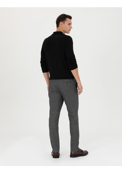 Erkek Füme Ex. Slim Fit Kumaş Pantolon 50275552-VR058 fırsatları