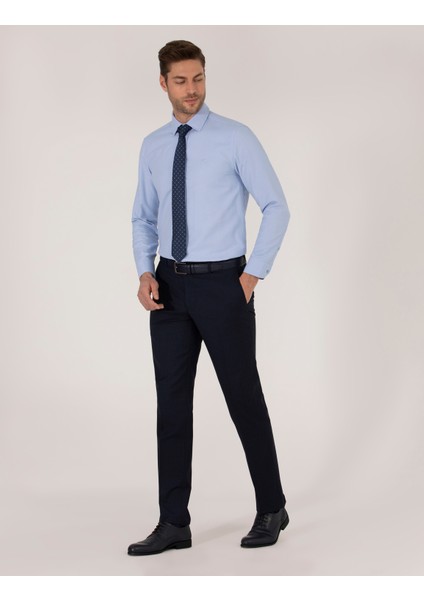 Erkek Koyu Mavi Slim Fit Oxford Gömlek 50268227-VR032 modelleri