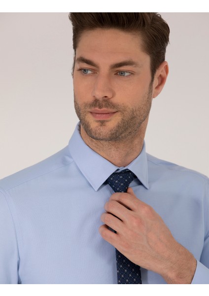 Erkek Koyu Mavi Slim Fit Oxford Gömlek 50268227-VR032 fırsatları