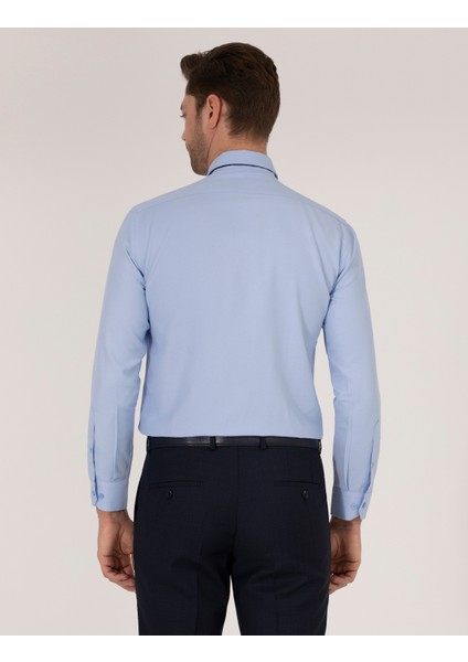 Erkek Koyu Mavi Slim Fit Oxford Gömlek 50268227-VR032 indirimleri