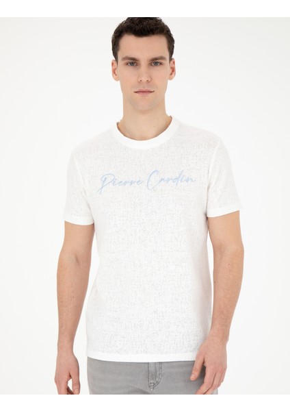 Erkek Beyaz Slim Fit Tişört 50285389-VR013 modelleri