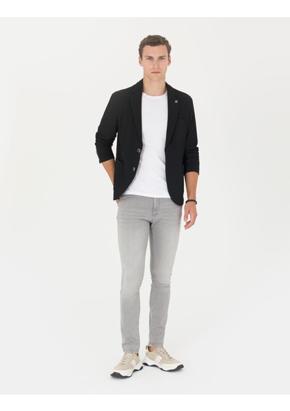 Erkek Siyah Ekstra Slim Fit Blazer Ceket 50269735-VR046