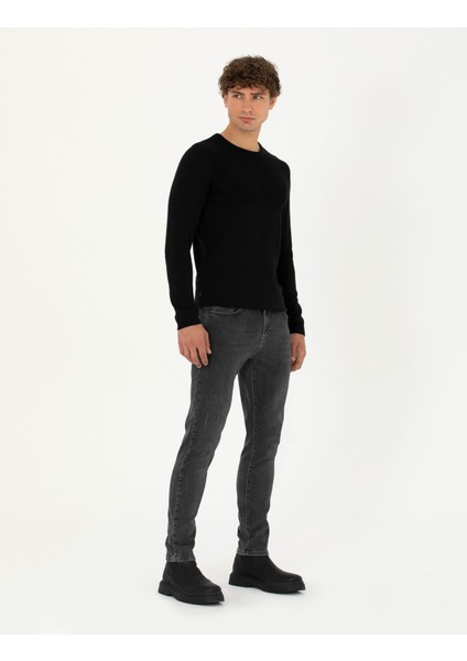 Erkek Antrasit Slim Fit Jean Pantolon 50274370-VR006 modelleri