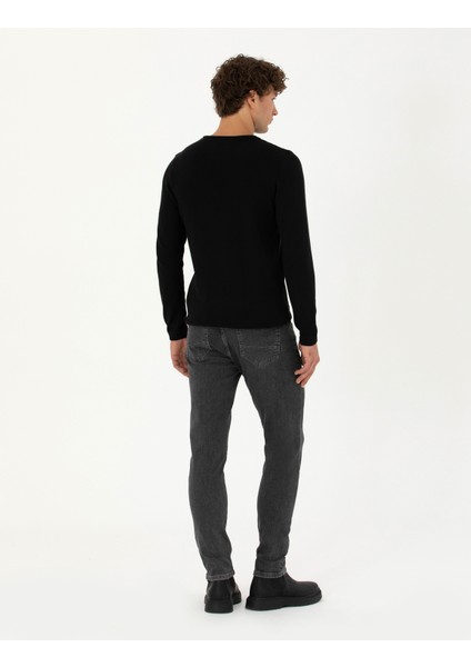 Erkek Antrasit Slim Fit Jean Pantolon 50274370-VR006 fırsatları