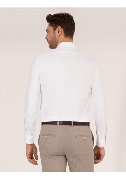 Erkek Beyaz Slim Fit Oxford Gömlek 50268227-VR013 indirimleri