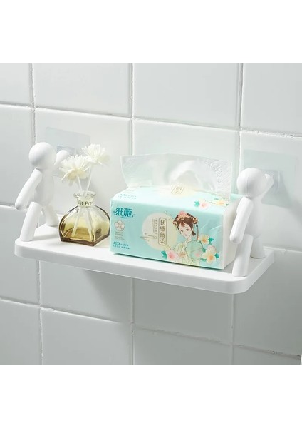 Beyaz Stil Banyo Duvar Rafı Hiçbir Matkap Kozmetik Depolama Köşe Rafları Vantuz ile Wc Şampuan Tutucu Raf Mutfak Organizatör (Yurt Dışından) fiyatları
