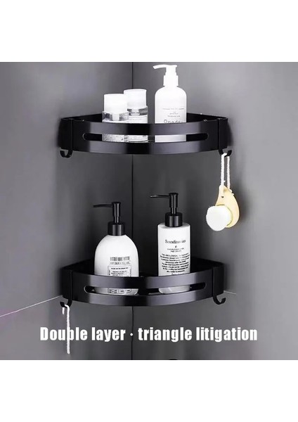 No.6 Stili Banyo Üçgen Raf Delikli Olmayan Tuvalet Alanı Alüminyum Lavabo Tuvalet Köşe Üçgen Sepet Depolama Rafı Ev Rafları (Yurt Dışından) fırsatları