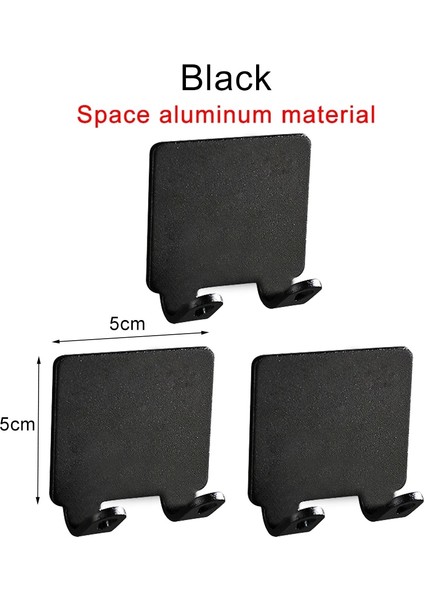 A Siyah 3 Pcs Tarzı Yazın Unch Ücretsiz Tıraş Bıçağı Tutucu Tıraş Tıraş Makinesi Depolama Kanca Duvar Rafı Banyo Jilet Raf Duvar Çok Fonksiyonlu Aksesuarları (Yurt Dışından)