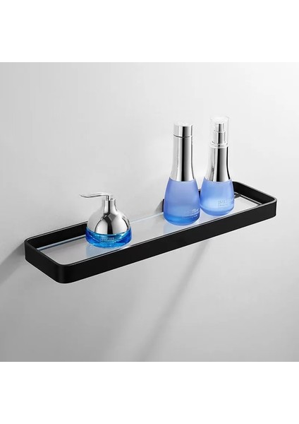 25CM Beyaz Tarz Banyo Rafı Alüminyum Kare Duş Rafı Cam Duş Rafı Siyah Depolama Sepeti Depolama Rafı Banyo Aksesuarı (Yurt Dışından) modelleri