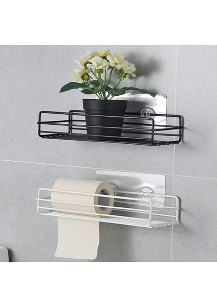 B-1pc-Yeni-03 Tarzı Paslanmaz Çelik Banyo Rafları Duvara Montaj Demir Şampuan Depolama Tutucu Hiçbir Matkap Köşe Raf Mutfak Banyo Depolama Rafı (Yurt Dışından)