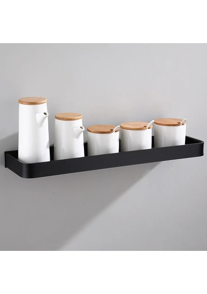 5 Kanca Stiliyle 40CM Banyo Rafı Banyo Duş Rafı Alüminyum Siyah Banyo Köşe Rafı Duvara Monte Siyah Alüminyum Mutfak Depolama Tutucusu (Yurt Dışından) modelleri