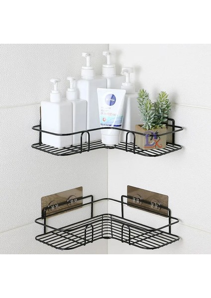 Açık Gri Tarzı Weroom Banyo Rafı Yumruksuz Tripod Mutfak Aksesuarları Rulman Kapasitesi 8 kg Depolama Rafları Vantuz Organizatör ile Raf (Yurt Dışından)
