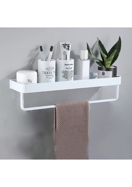 40CM Tarzı Beyaz Uzay Alüminyum Banyo Rafları Tek Katmanlı Raf Şampuan Rafı Mutfak Rafı Banyo Rafı (Yurt Dışından) indirimleri