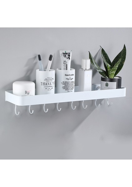 23CM Tarzı Beyaz Uzay Alüminyum Banyo Rafları Tek Katmanlı Raf Şampuan Rafı Mutfak Rafı Banyo Rafı (Yurt Dışından) fiyatları