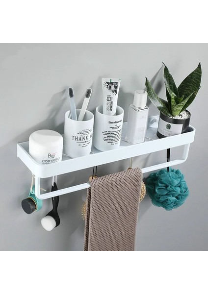 23CM Tarzı Beyaz Uzay Alüminyum Banyo Rafları Tek Katmanlı Raf Şampuan Rafı Mutfak Rafı Banyo Rafı (Yurt Dışından) modelleri
