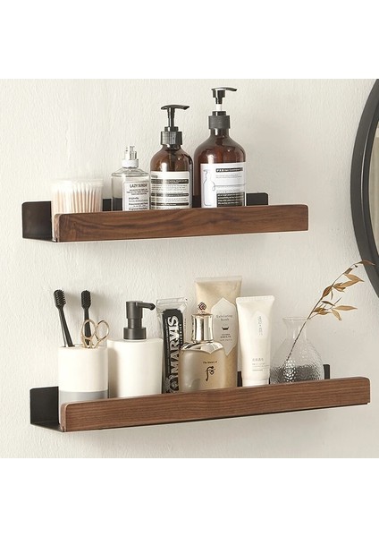 Beyaz 30CM Tarzı Banyo Rafı Duvara Monte Duş Odası Tuvalet Iskandinav Tarzı Raf Kozmetik Depolama Mutfak Çok Amaçlı Raf Masif Ahşap (Yurt Dışından) fiyatları