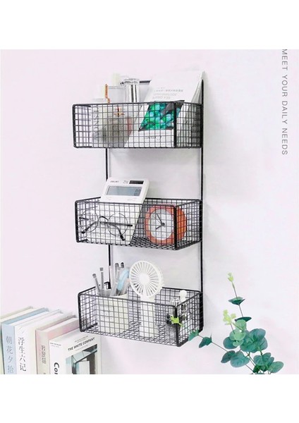 26X13X15CM Beyaz Tarz Banyo Rafı Duvara Monte Tuvalet Lavabo Duvar Depolama Rafı Siyah Beyaz Metal Izgara Raf Banyo Aksesuarları (Yurt Dışından) fırsatları