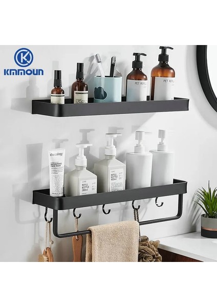 30CM Tek Beyaz Stil Siyah Beyaz Banyo Raf Şampuan Tutucu Mutfak Depolama Rafı Banyo Donanım Uzay Alüminyum Duş Odası Aksesuarı (Yurt Dışından) fiyatları