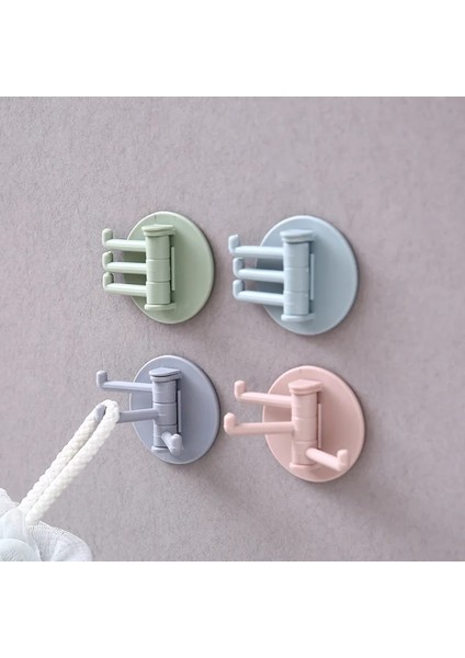 Iskandinav Mavisi Tarzı Döner Kanca Çok Amaçlı Mutfak Traceless Banyo Duvar Rafı Tırnaksız Kanca Kanca Havlu Askısı (Yurt Dışından) fırsatları