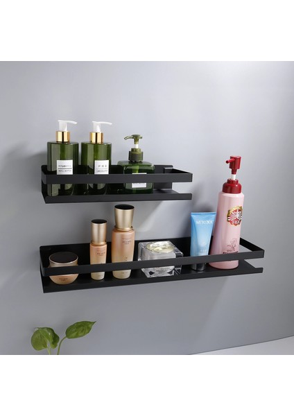 Fırçalanmış 20CM Tarzı Banyo Donanım Aksesuarları cm Modern Mat Siyah Banyo Köşe Rafları Mutfak Duvar Rafı Duş Şampuan Depolama Rafı (Yurt Dışından) modelleri