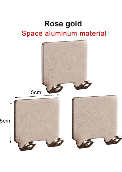 Rose Gold 3'lü Stil Banyo Paslanmaz Çelik Jilet Tutucu Depolama Kanca Duvar Erkekler Tıraş Tıraş Makinesi Raf Yumruk Ücretsiz Jilet Raf Aksesuarları Organizasyonu (Yurt Dışından)