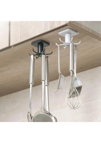 Pk Stili 360 Mutfak Dönen Depolama Kancası Yumruksuz Duvar Depolama Rafı Raf Banyo Askısı Spatula Kaşık Tencere Eşyaları Organizatör (Yurt Dışından) fiyatları
