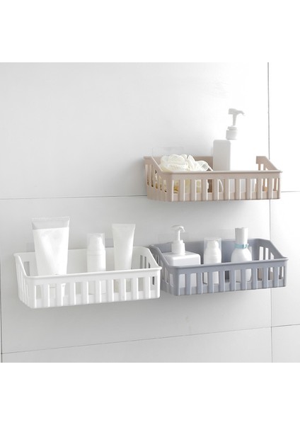 Gri2 Stili 3 Renk Banyo Rafı Banyo Yapışkanlı Depolama Rafı Mutfak Ev Dekorasyon Köşe Duş Rafı Raf Depolama Rafı Aksesuarları (Yurt Dışından) indirimleri