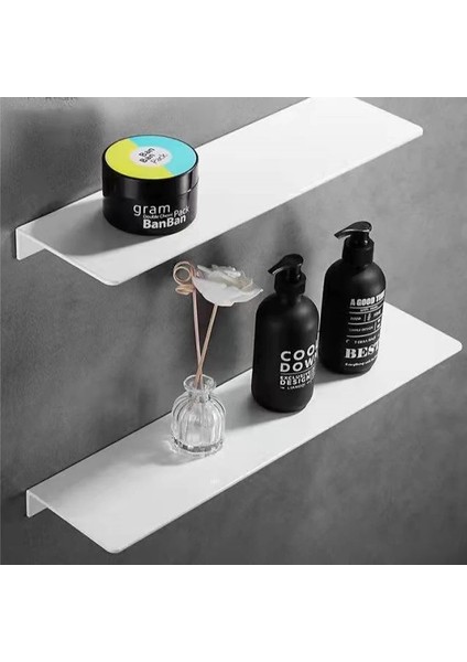 40CM Beyaz Tarz Punch Ücretsiz Banyo Depolama Rafı cm Modern Mat Banyo Rafları Mutfak Duvar Rafı Ev Aksesuarları (Yurt Dışından) fiyatları