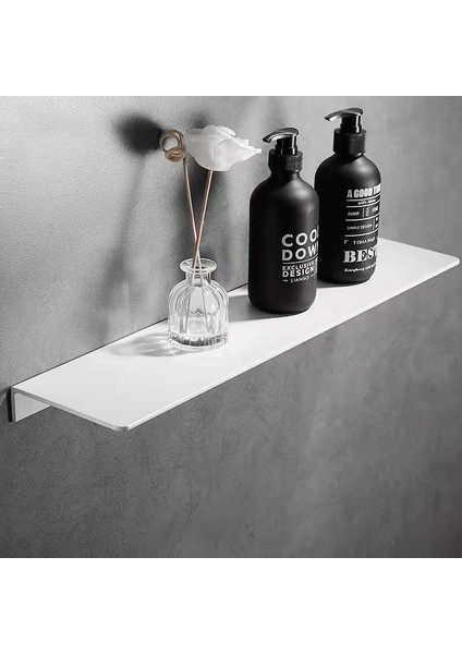 40CM Beyaz Tarz Punch Ücretsiz Banyo Depolama Rafı cm Modern Mat Banyo Rafları Mutfak Duvar Rafı Ev Aksesuarları (Yurt Dışından) fırsatları
