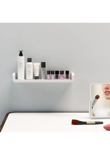 L Tarzı Xunshını Yumruk Ücretsiz Banyo Rafı Beyaz Mutfak Duvar Rafları Duş Sepeti Depolama Rafı Banyo Aksesuarları (Yurt Dışından) fiyatları