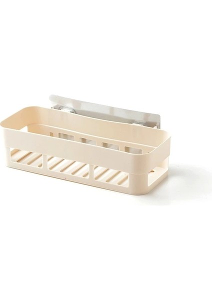 Bej 26X10X6CM Tarzı Raf Banyo Raf Organizatör Tuvalet Şampuanı Jel Depolama Sepeti Dekorasyon Banyo Köşe Duş Rafı Raf Tutucu Aksesuarları (Yurt Dışından)
