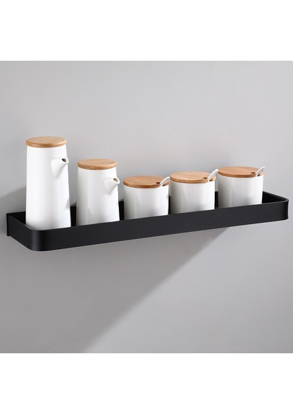 5 Kanca Stiliyle 40CM Banyo Rafı Banyo Duş Rafı Alüminyum Siyah Banyo Köşe Rafı Duvara Monte Siyah Alüminyum Mutfak Depolama Tutucusu (Yurt Dışından) fiyatları