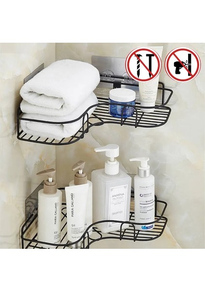 Beyaz X2 Stili Tuvalet Banyo Rafları Banyo Aksesuarları Duş Duş Duvara Montaj Mutfak Üçgen Depolama Rafı Ev Ferforje Оборудов (Yurt Dışından) fiyatları