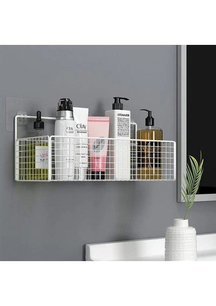 Siyah S 1pcs Tarzı Siyah Duvara Monte Banyo Rafı Organizatör Şampuan Rafı Tuvalet Aksesuarları Mutfak Ücretsiz Yumruk Çeşni Depolama Sepeti (Yurt Dışından) fırsatları