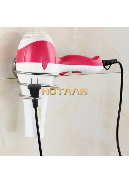 Sağlam ve Paslanma Önleyici Paslanmaz Çelik Saç Kurutma Makinesi Tutucusu Saç Kurutma Makinesi Rafı Standı Raf Raf Banyo Aksesuarları Yt (Yurt Dışından)