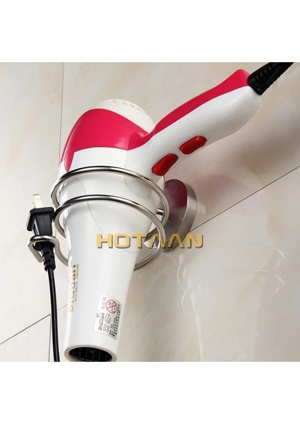 Sağlam ve Paslanma Önleyici Paslanmaz Çelik Saç Kurutma Makinesi Tutucusu Saç Kurutma Makinesi Rafı Standı Raf Raf Banyo Aksesuarları Yt (Yurt Dışından)