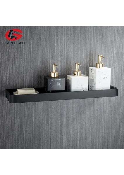 23CM Tarzı Banyo Rafı Banyo Duş Rafı Alüminyum Siyah Banyo Köşe Rafı Duvara Monte Siyah Alüminyum Mutfak Depolama Tutucu (Yurt Dışından) modelleri