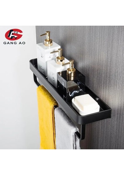 23CM Tarzı Banyo Rafı Banyo Duş Rafı Alüminyum Siyah Banyo Köşe Rafı Duvara Monte Siyah Alüminyum Mutfak Depolama Tutucu (Yurt Dışından) fırsatları