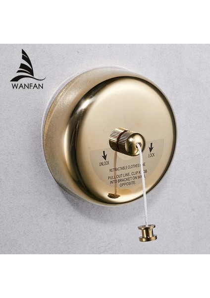 Bronz RENK-1256Q Tarzı Banyo Rafları Paslanmaz Çelik Altın Çamaşır Ipi Güzel Li Tek Hat Otel Tarzı Elbise Kurutma Hattı Banyo Hj (Yurt Dışından) fiyatları