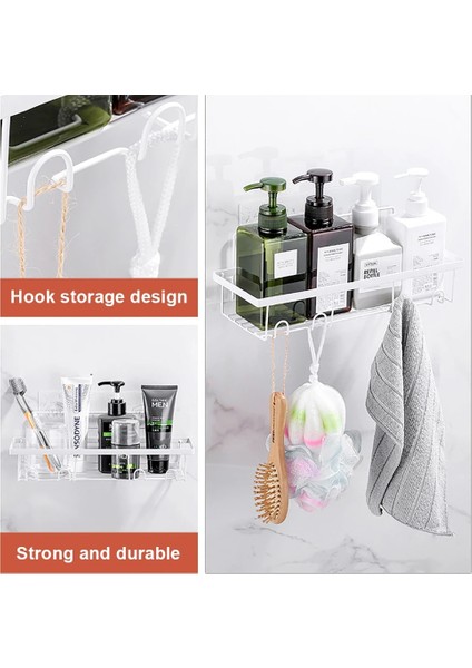 B-2 Parça-Set-07 Tarzı 2022 Banyo Rafı Duş Duvara Monte Şampuan Depolama Tutucu Vantuz ile Hiçbir Sondaj Mutfak Depolama Banyo Aksesuarları (Yurt Dışından) fırsatları