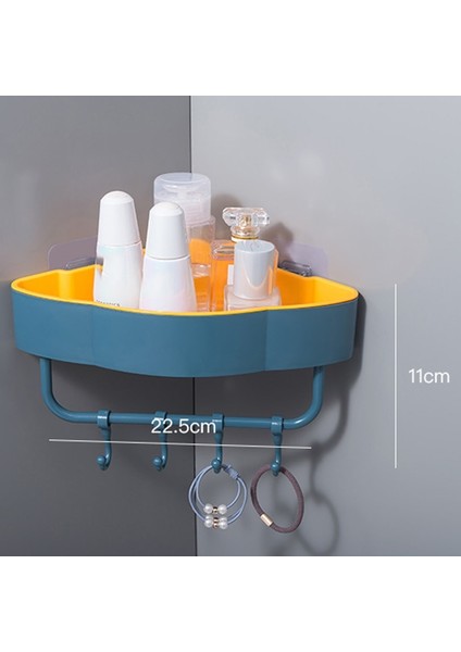 Koyu Mavi Tarzı Banyo Aksesuarları Banyo Rafları Raf Depolama Rafı Yumruksuz Duş Mutfak Aksesuarları Duvar Depolama Organizatör Rafı (Yurt Dışından) fiyatları