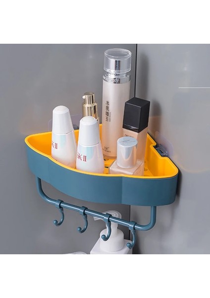 Koyu Mavi Tarzı Banyo Aksesuarları Banyo Rafları Raf Depolama Rafı Yumruksuz Duş Mutfak Aksesuarları Duvar Depolama Organizatör Rafı (Yurt Dışından) modelleri
