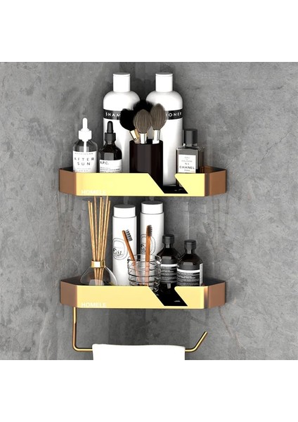 No.4 Stili Duvara Monte Köşe Havlu Tutucu Depolama Raf Çubuğu Bornoz Askısı ile Banyo Rafları Için Kare Sepet Askısı Mutfak Aksesuarları (Yurt Dışından) fırsatları