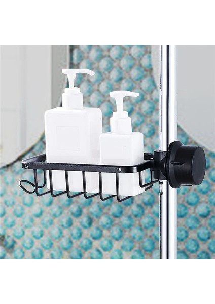 Beyaz Stil Banyo Rafı Mutfak Düzenleyici Raf Alüminyum Alaşım Süzgeç Sepeti Musluk Duş Rafları Banyo Dekor Depolama Aksesuarları (Yurt Dışından) fırsatları