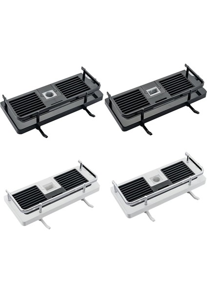 Beyaz Stil Şampuan Tutucu Kanca ile Içi Boş Drenaj Raf Duş Çubuğu Organizatör Ayrılabilir Sabun Tepsisi Lavabo Caddy Banyo Aksesuarları (Yurt Dışından) modelleri